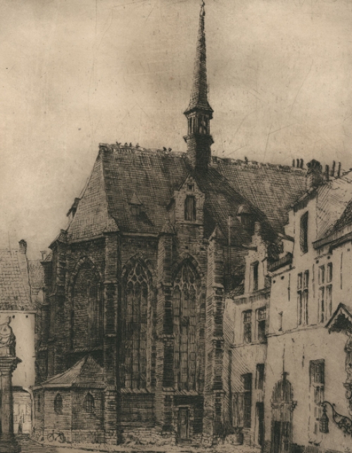 Belgische etser en tekenaar Romain Malfliet