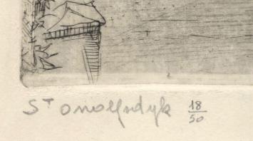 Belgische etser en tekenaar Romain Malfliet