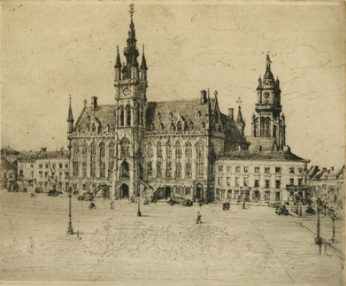 Gesigneerde ets van Malfliet kopen