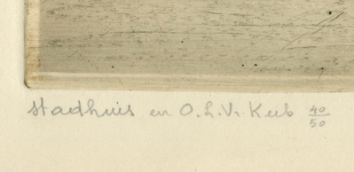 Belgische etser en tekenaar Romain Malfliet