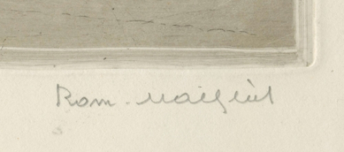 Etsen kopen van de etser Romain Malfliet