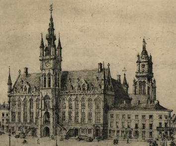 Belgische etser en tekenaar Romain Malfliet