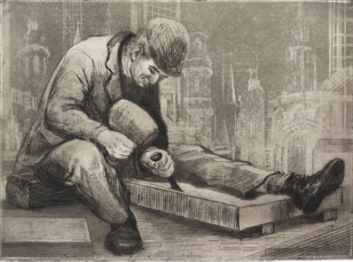 Genummerde en gesigneerde ets van Malfliet kopen