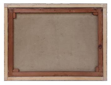 Stilleven, tafel met glas water, fruit en rozen