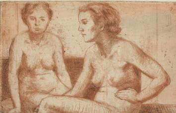 Romain Malfliet met een ets, sanguine