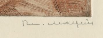 Belgische etser en tekenaar Romain Malfliet