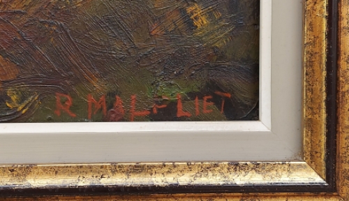 Twee Brabantse trekpaarden aan een kar in het veld