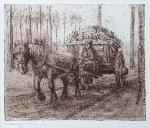 De Veldweg, ets van Malfliet kopen