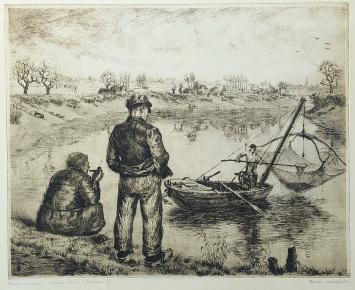 Grote genummerde ets van Malfliet kopen