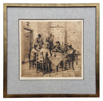 Gesigneerde ets van Romain Malfliet kopen