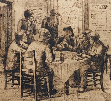 Belgische etser en tekenaar Romain Malfliet