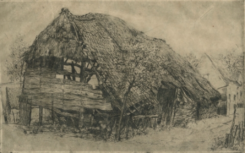 Romain Malfliet met een ets