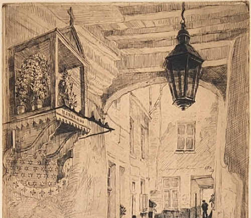 Belgische etser en tekenaar Romain Malfliet