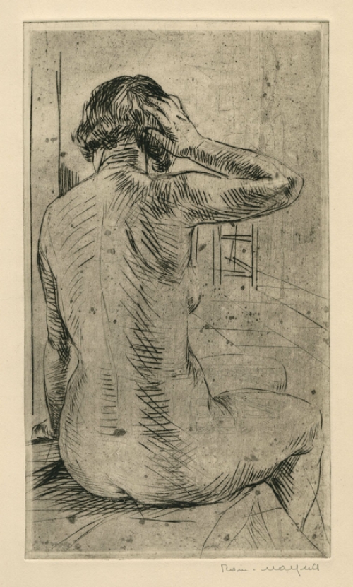 Ets naakte dame van Romain Malfliet kopen