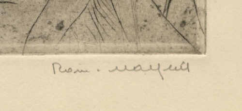 Belgische etser en tekenaar Romain Malfliet