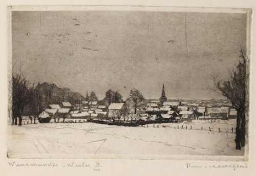 Genummerde ets van Malfliet kopen