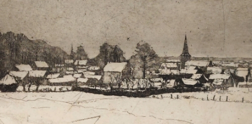 Belgische etser en tekenaar Romain Malfliet