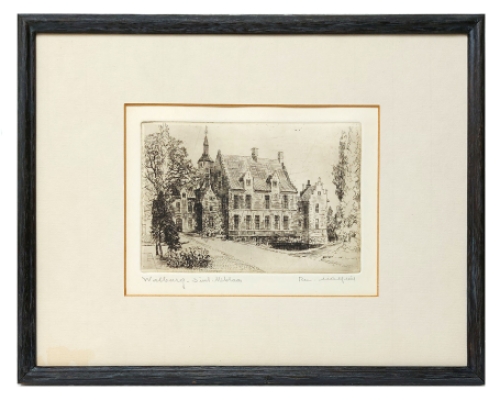 Gesigneerde ets van Romain Malfliet kopen