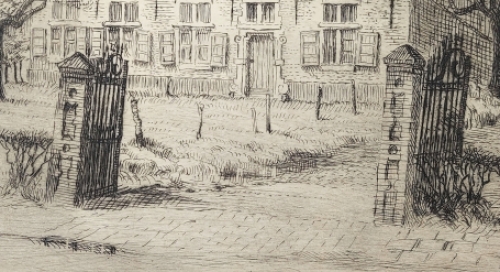 Belgische etser en tekenaar Romain Malfliet