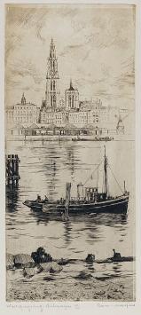 Genummerde ets van R. Malfliet, Weerspiegeling