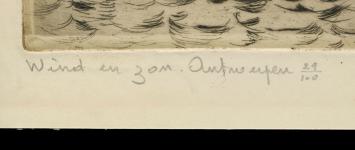 Belgische etser en schilder Romain Malfliet