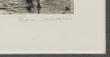 Een ets van Malfliet, het Waasland in de winter