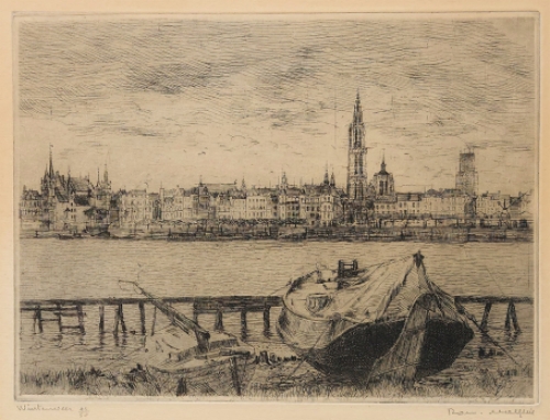 Genummerde ets van R. Malfliet kopen