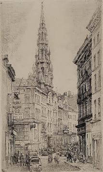 Gesigneerde ets van Malfliet kopen