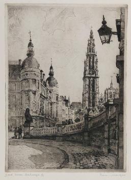 Gesigneerd ets van Malfliet kopen