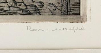 Etsen kopen van de Belgische kunstenaar R. Malfliet