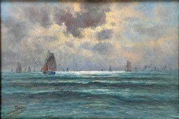 Olieverfschilderij van de Belgische kunstschilder Romain Steppe kopen