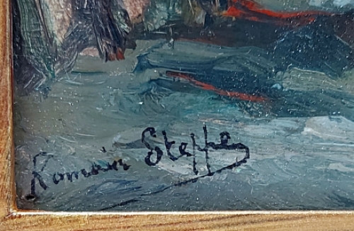 Sloepje aan de kade van Romain Steppe