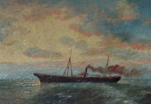 Schilderij van de Belgische schilder Romain Steppe