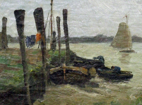 Schilderij van de Belgische schilder Romain Steppe