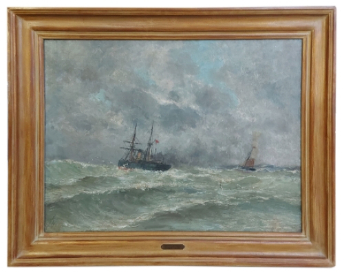 Schilderij marouflé van Romain Steppe kopen
