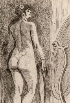 La femme a la fourrure, debout Exsteens 492.5 1881