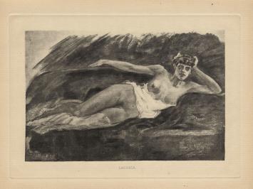 Félicien Rops met een heliogravure uit 1905