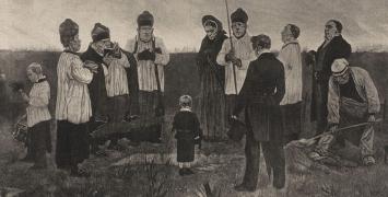 Un enterrement au pays Wallon, 1905