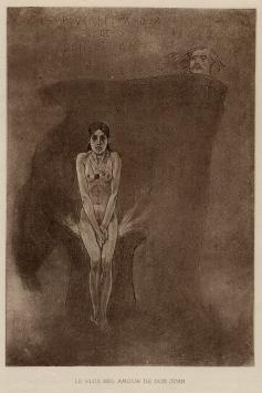 Graficus, Félicien Rops met een heliogravure gepubliceerd door Camille Lemonnier