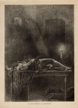 Félicien Rops met een heliogravure