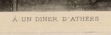 Heliogravure, A un diner d'athées Exsteens 1066 1908