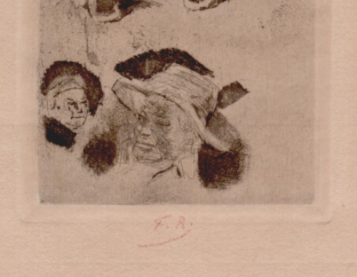 Etsen kopen ven de Belgische etser Félicien Rops