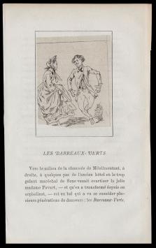 Félicien Rops met een ets uit 1864