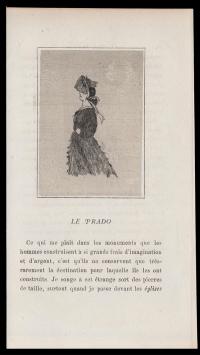 Félicien Rops met een ets uit 1864