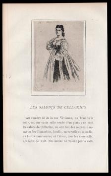 Félicien Rops met een ets uit 1864