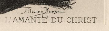 Rops, L'amante du Christ 1908 Exsteens 961