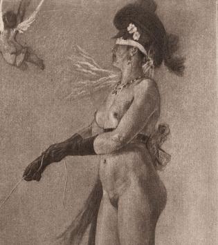 Héliogravure van F. Rops uit 1905