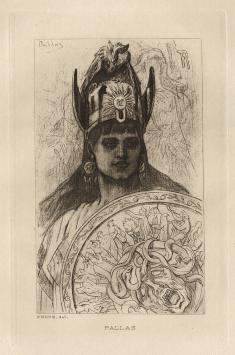 Félicien Rops met een heliogravure uit 1924