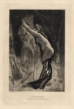 Félicien Rops met een heliogravure uit 1924