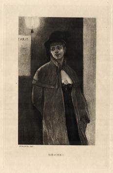 Félicien Rops met een heliogravure uit 1924